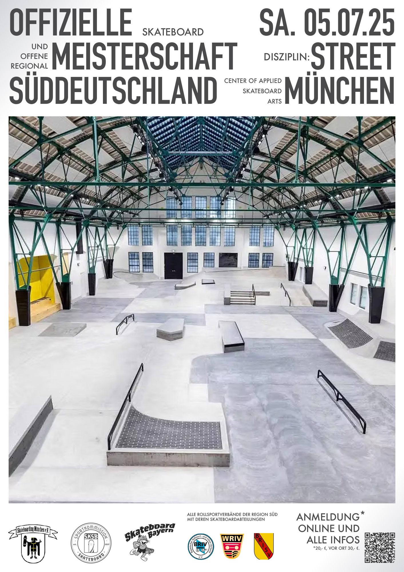 Offizielle Regionalmeisterschaft Süd Skateboard / Disziplin STREET